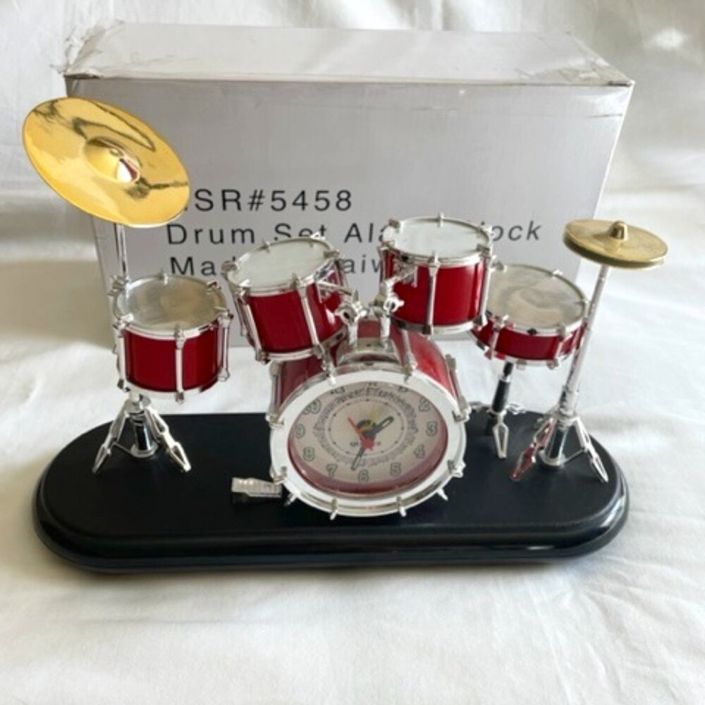DRUM SET ALARM CLOCK NEW